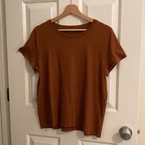 Madewell Size Large 100% cotton tee in Brown